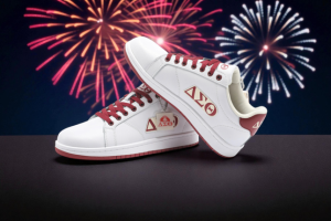 Delta Sigma Theta Sneaker Product Code is DST100
