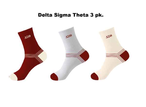 Delta Sigma Theta Socks Product Code is DST200
