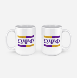 Omega Psi Phi 15 oz Coffee Cup product code is OPP300