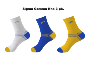 Sigma Gamma Rho Socks Product Code is SGR200